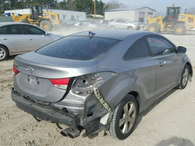 KMHDH6AE0DU004325 - 2013 HYUNDAI ELANTRA CO GRAY photo 4