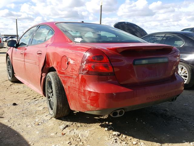 2G2WR554571147510 - 2007 PONTIAC GRAND PRIX წითელი ფოტო 3