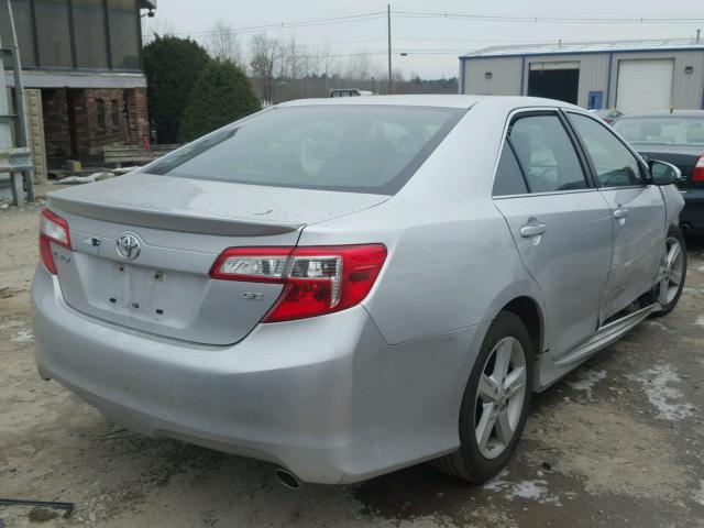 4T1BF1FK4CU108846 - 2012 TOYOTA CAMRY BASE SILVER photo 4