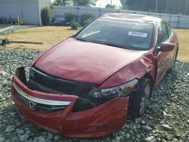 1HGCS1B31BA002875 - 2011 HONDA ACCORD LX- RED photo 2