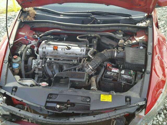 1HGCS1B31BA002875 - 2011 HONDA ACCORD LX- RED photo 7