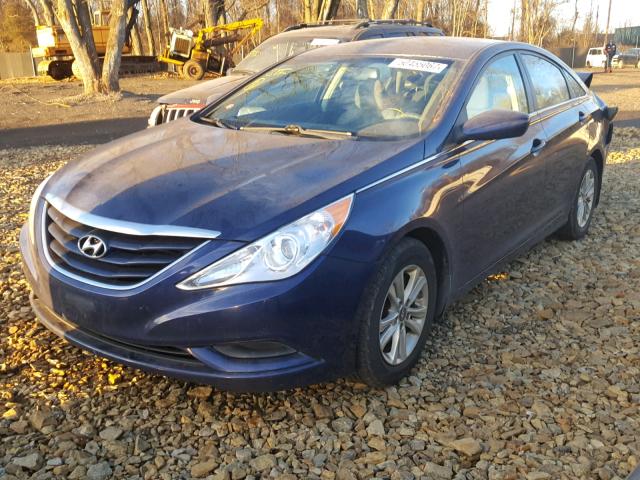 5NPEB4AC1CH482694 - 2012 HYUNDAI SONATA GLS BLUE photo 2