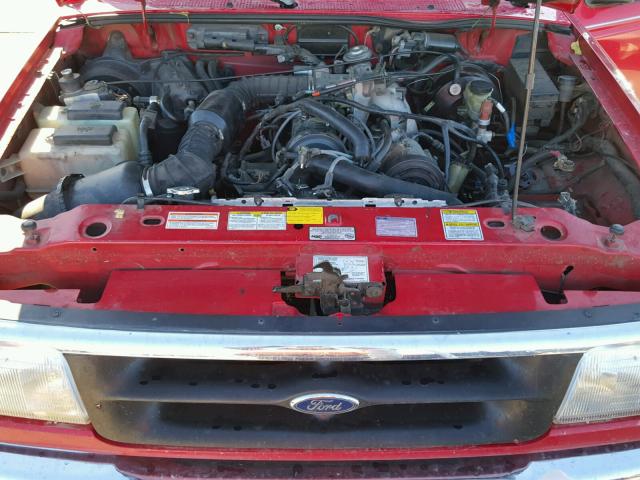1FTCR14A3TPB35416 - 1996 FORD RANGER SUP RED photo 7