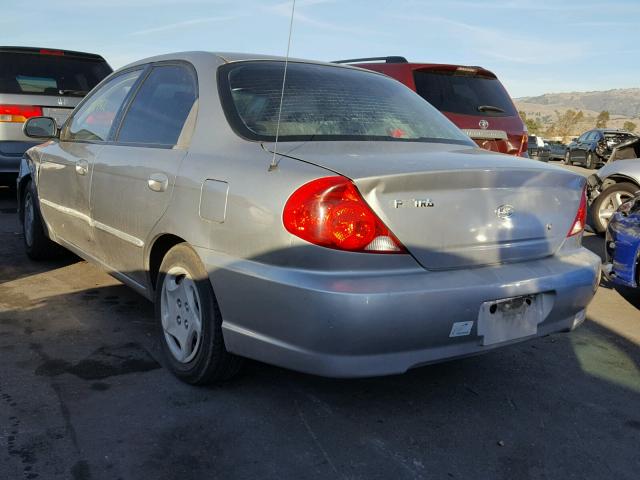 KNAFB121135295436 - 2003 KIA SPECTRA BA SILVER photo 3