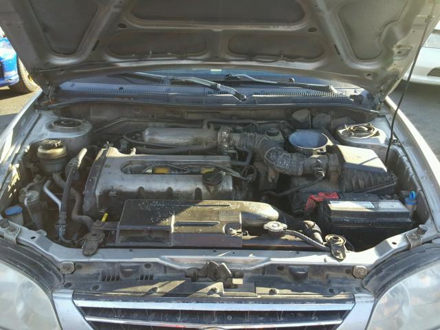 KNAFB121135295436 - 2003 KIA SPECTRA BA SILVER photo 7