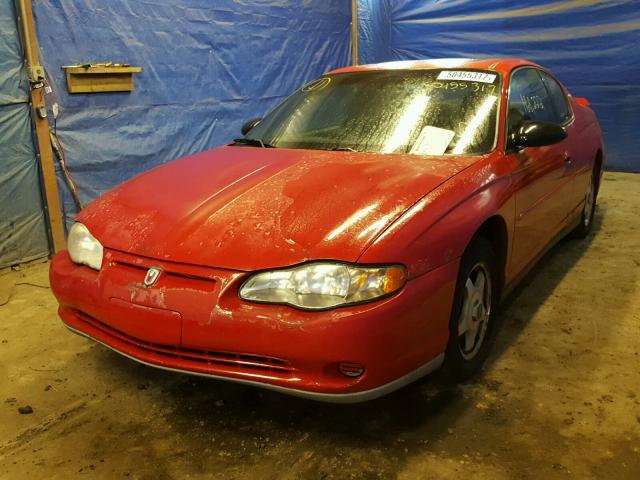 2G1WW12EX29157172 - 2002 CHEVROLET MONTE CARL 红色 照片 2