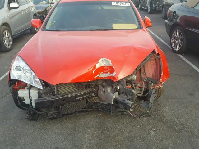 KMHHT6KD0BU046979 - 2011 HYUNDAI GENESIS CO RED photo 9