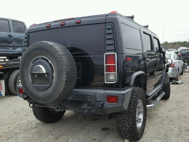 5GRGN23U96H114341 - 2006 HUMMER H2 BLACK photo 4