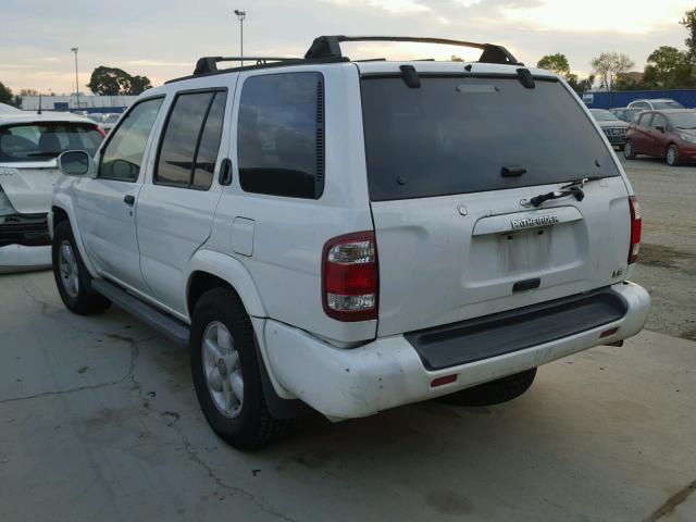 JN8AR07Y9XW370784 - 1999 NISSAN PATHFINDER WHITE photo 3