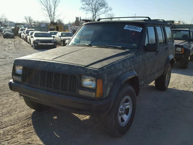 1J4FJ68S9RL185722 - 1994 JEEP CHEROKEE S GREEN photo 2