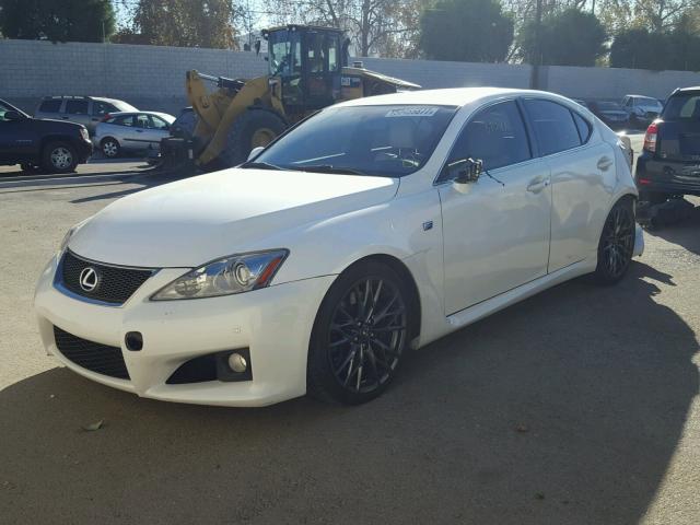 JTHBP5C25A5007804 - 2010 LEXUS IS F WHITE photo 2