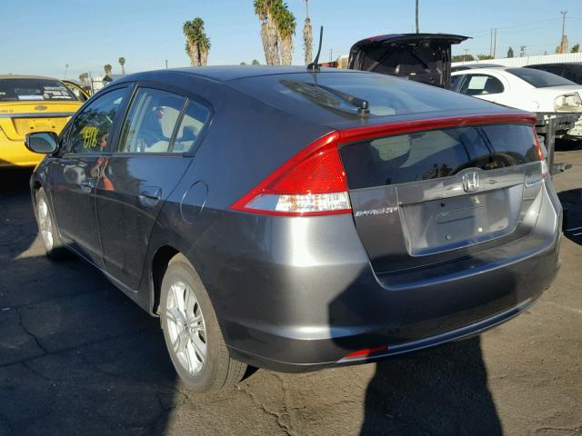 JHMZE2H72AS004724 - 2010 HONDA INSIGHT EX GRAY photo 3