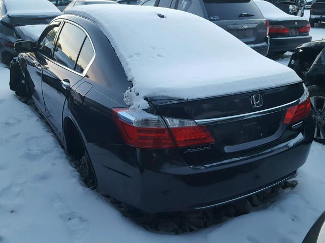 1HGCR6F73EA009319 - 2014 HONDA ACCORD HYB BLACK photo 3