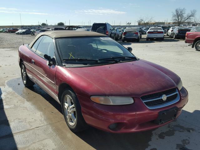 3C3EL45H8VT546322 - 1997 CHRYSLER SEBRING JX BURGUNDY photo 1