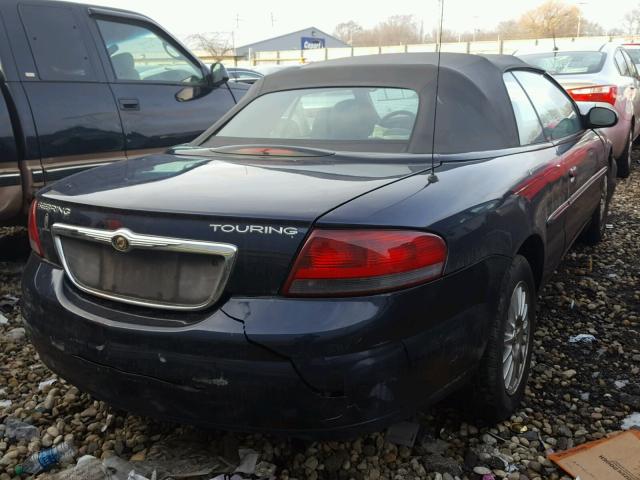 1C3EL55R24N365987 - 2004 CHRYSLER SEBRING LX BLUE photo 4