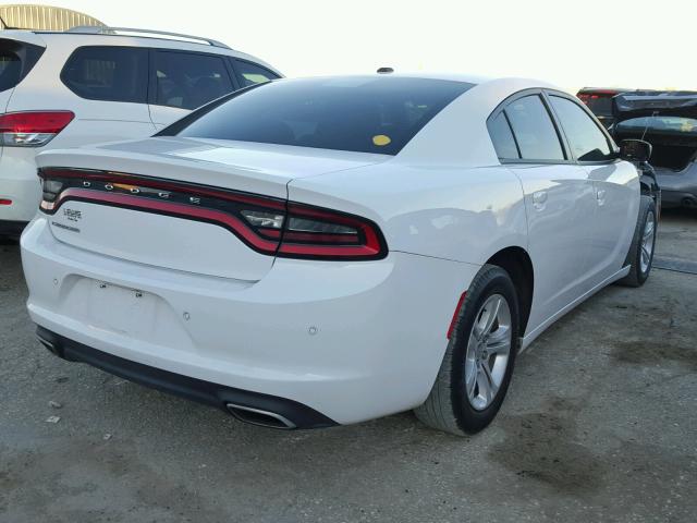 2C3CDXBG3FH776359 - 2015 DODGE CHARGER SE WHITE photo 4