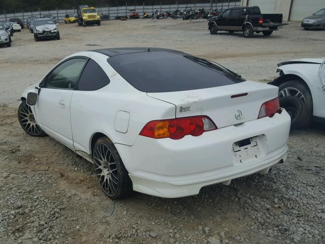 JH4DC53842C008156 - 2002 ACURA RSX WHITE photo 3