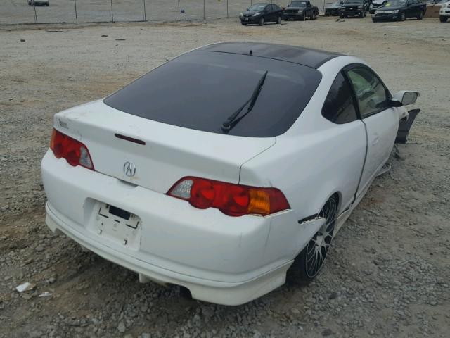 JH4DC53842C008156 - 2002 ACURA RSX WHITE photo 4