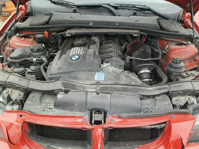 WBAVB73557PA88870 - 2007 BMW 335 I RED photo 7