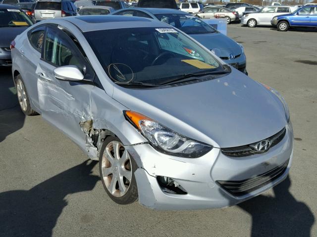 5NPDH4AE2CH083689 - 2012 HYUNDAI ELANTRA GL SILVER photo 1