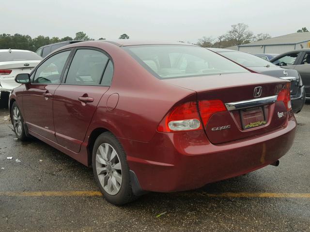 19XFA1F80BE001668 - 2011 HONDA CIVIC EX RED photo 3