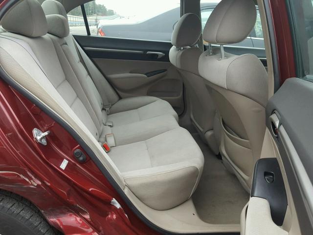 19XFA1F80BE001668 - 2011 HONDA CIVIC EX RED photo 6