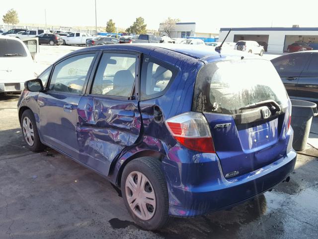 JHMGE87239S039526 - 2009 HONDA FIT BLUE photo 3