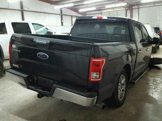 1FTEW1CPXFKE20476 - 2015 FORD F150 SUPER BLACK photo 4