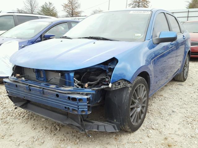 1FAHP3GN4BW177285 - 2011 FORD FOCUS SES BLUE photo 2