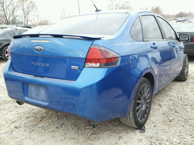 1FAHP3GN4BW177285 - 2011 FORD FOCUS SES BLUE photo 4