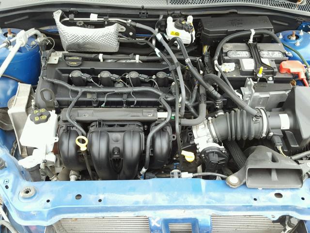1FAHP3GN4BW177285 - 2011 FORD FOCUS SES BLUE photo 7
