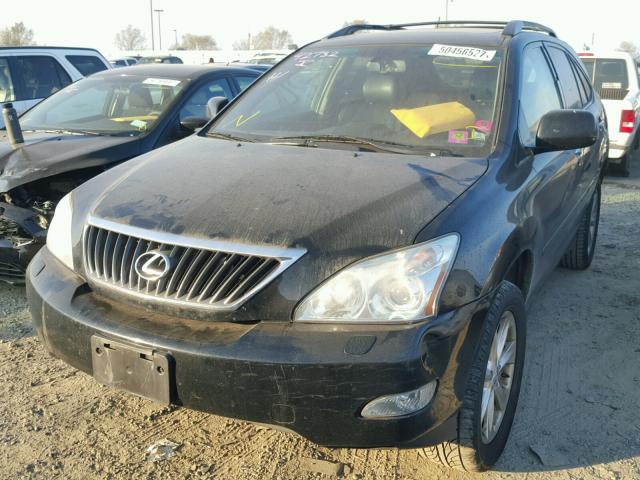 2T2HK31U28C080933 - 2008 LEXUS RX 350 BLACK photo 2