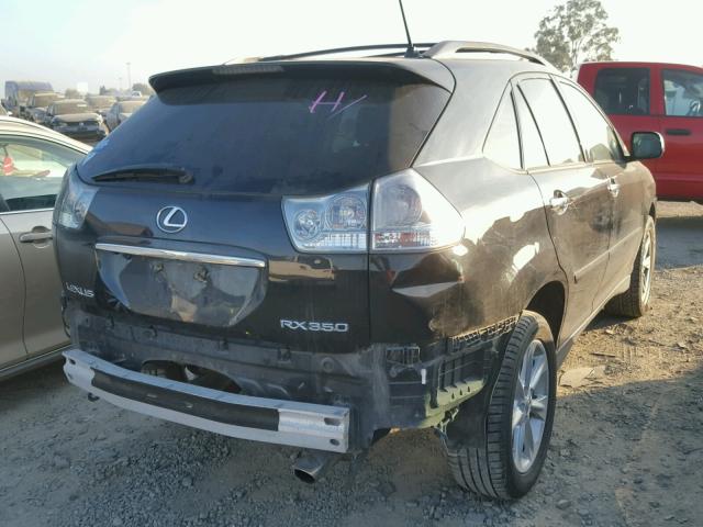 2T2HK31U28C080933 - 2008 LEXUS RX 350 BLACK photo 4