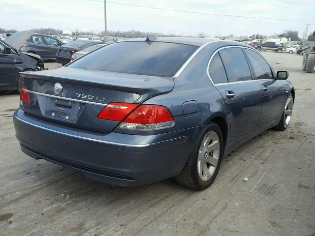 WBAHN83546DT63801 - 2006 BMW 750 LI BLUE photo 4