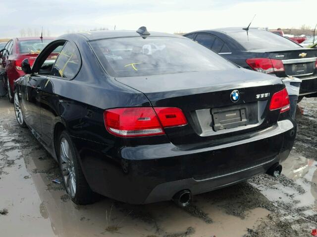 WBAWC7C58AE270774 - 2010 BMW 335 XI BLACK photo 3