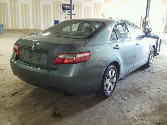 4T1BE46K08U745082 - 2008 TOYOTA CAMRY CE GREEN photo 4