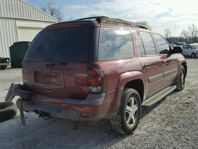 1GNET16S656164036 - 2005 CHEVROLET TRAILBLAZE BURGUNDY photo 4