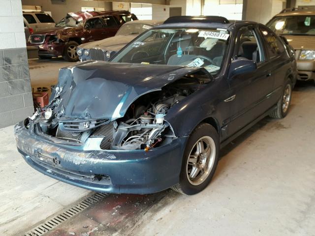 1HGEJ8147TL014677 - 1996 HONDA CIVIC EX შავი ფოტო 2