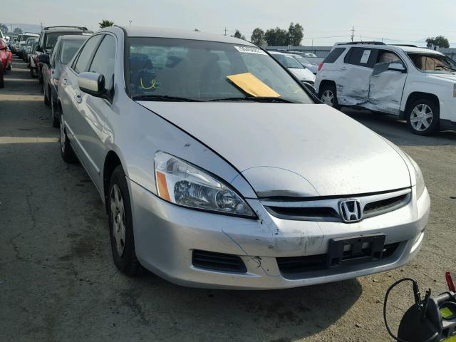 1HGCM56447A024848 - 2007 HONDA ACCORD LX SILVER photo 1