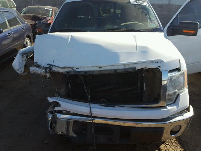 1FTFX1EF4DKF27770 - 2013 FORD F150 SUPER WHITE photo 7