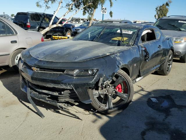 1G1FB1RS6H0148737 - 2017 CHEVROLET CAMARO LT BLACK photo 2