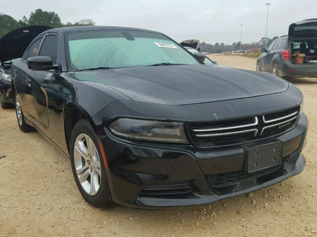 2C3CDXBG3FH874842 - 2015 DODGE CHARGER SE BLACK photo 1