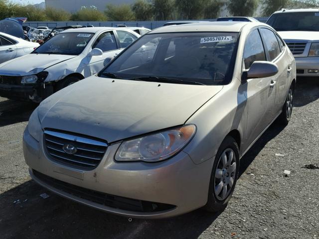 KMHDU46D47U226855 - 2007 HYUNDAI ELANTRA GL GOLD photo 2