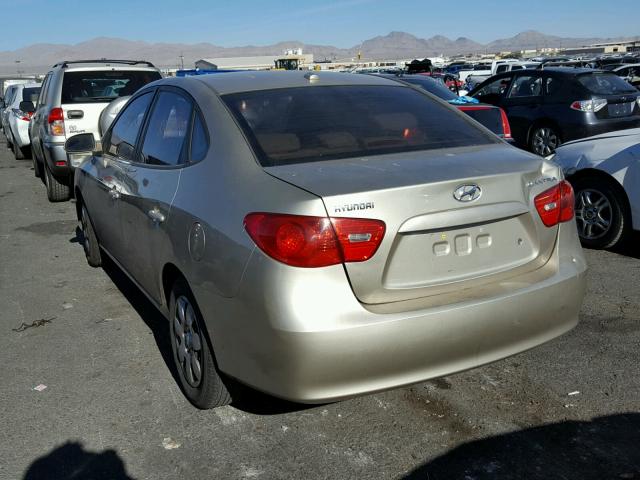 KMHDU46D47U226855 - 2007 HYUNDAI ELANTRA GL GOLD photo 3