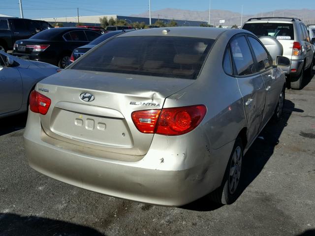 KMHDU46D47U226855 - 2007 HYUNDAI ELANTRA GL GOLD photo 4