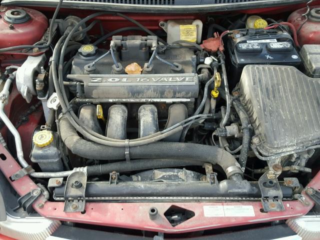 1B3ES46C6YD873606 - 2000 DODGE NEON BASE ORANGE photo 7