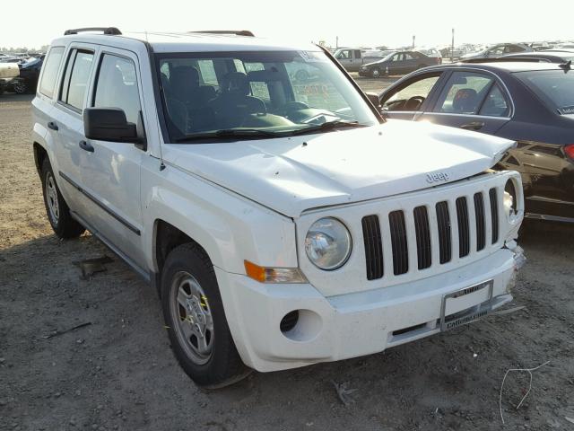 1J4FT28A39D214880 - 2009 JEEP PATRIOT SP WHITE photo 1