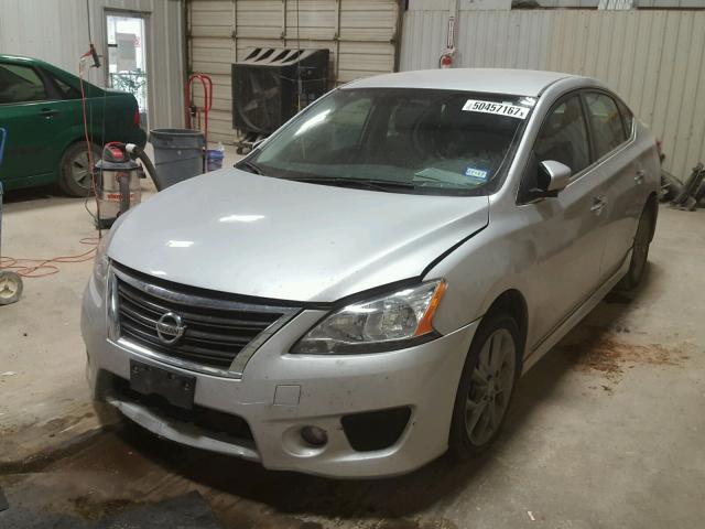 3N1AB7AP1DL655699 - 2013 NISSAN SENTRA S SILVER photo 2