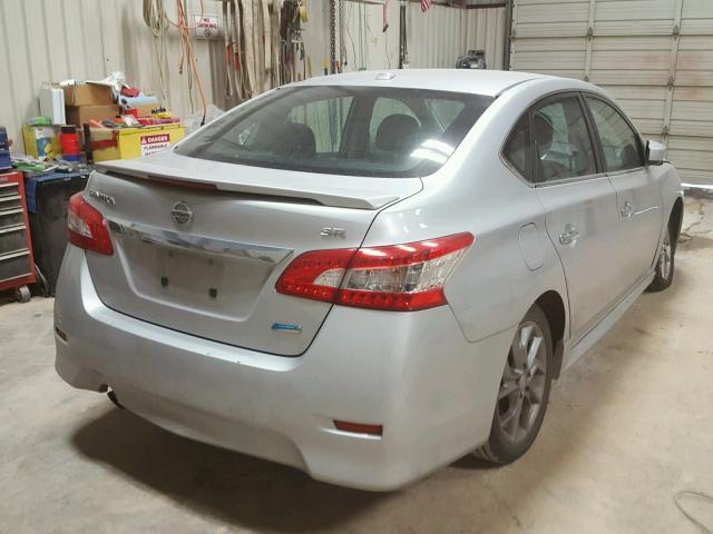 3N1AB7AP1DL655699 - 2013 NISSAN SENTRA S SILVER photo 4