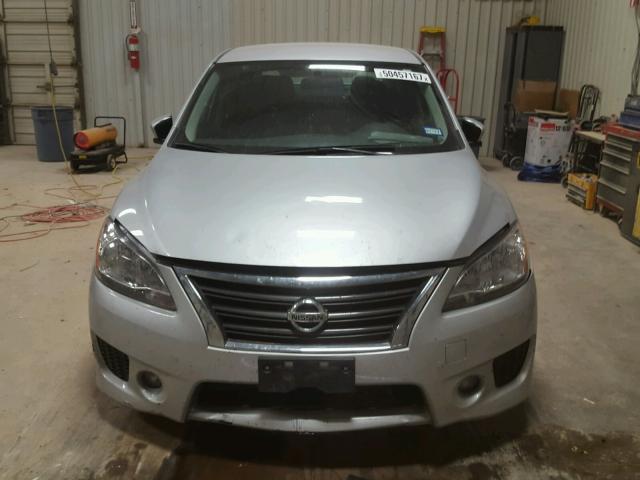 3N1AB7AP1DL655699 - 2013 NISSAN SENTRA S SILVER photo 9